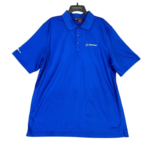 Boeing Performance Polo Shirt Men XLT Workwear Corporate Uniform Casual